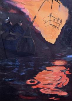 Sample artwork by Toichi Kato (1916 - 1996), known for abstract landscape and florals paintings, drawings, scrolls - View similar artists and auction records